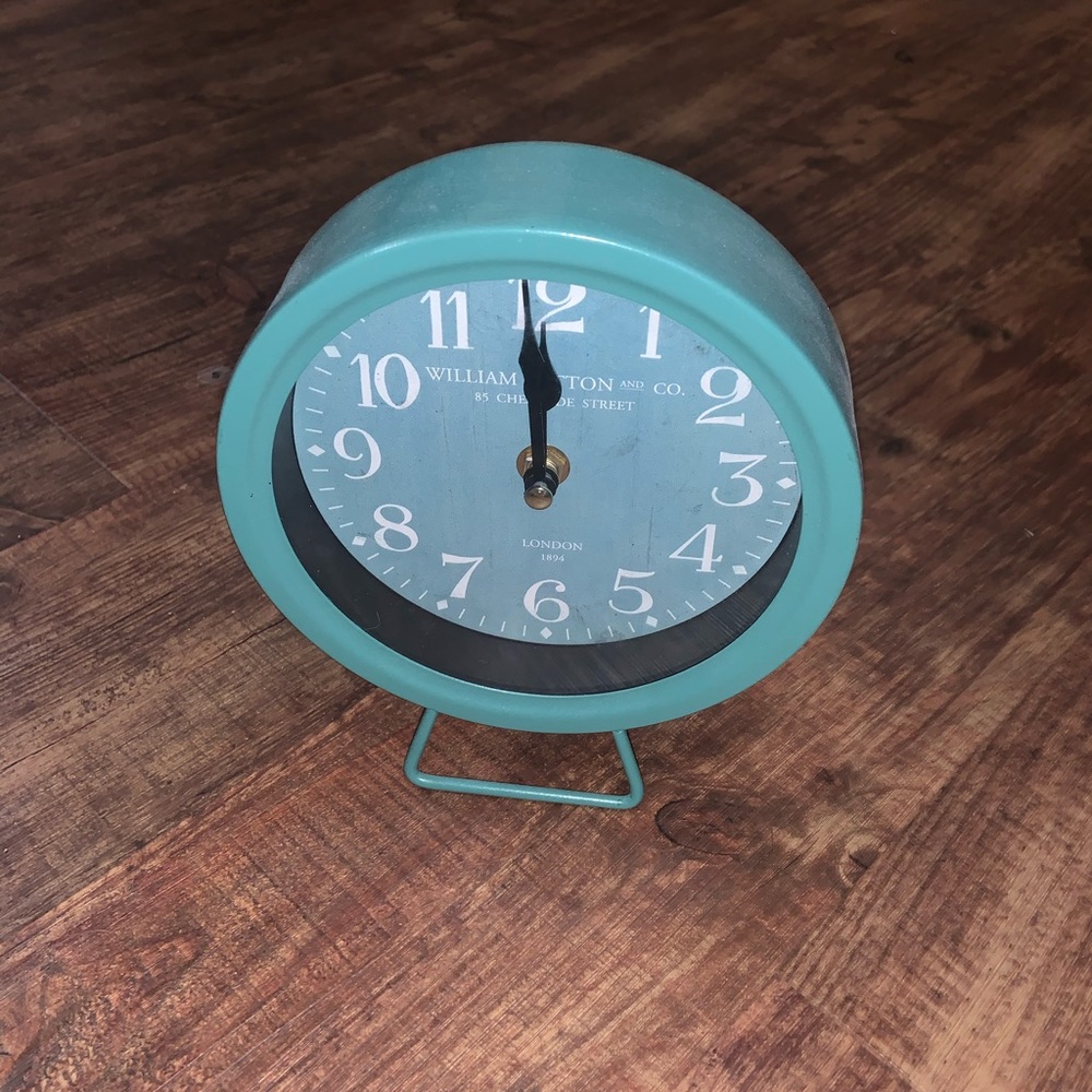 blue clock